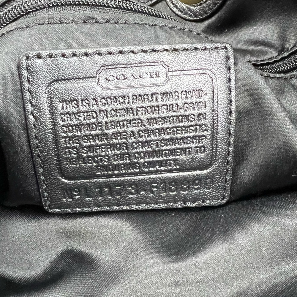 Coach Penelope Gold Leather Tote No: L1173-F18890 - Picture 14 of 16